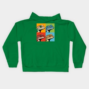 Pop Anole Art - Cool Lizard Kids Hoodie